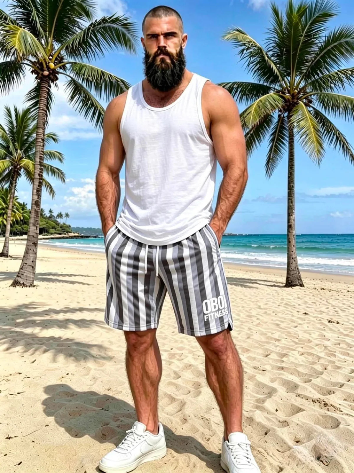 Rubber tag Oboi Retro shorts — OBOI Fitness Gym Gear