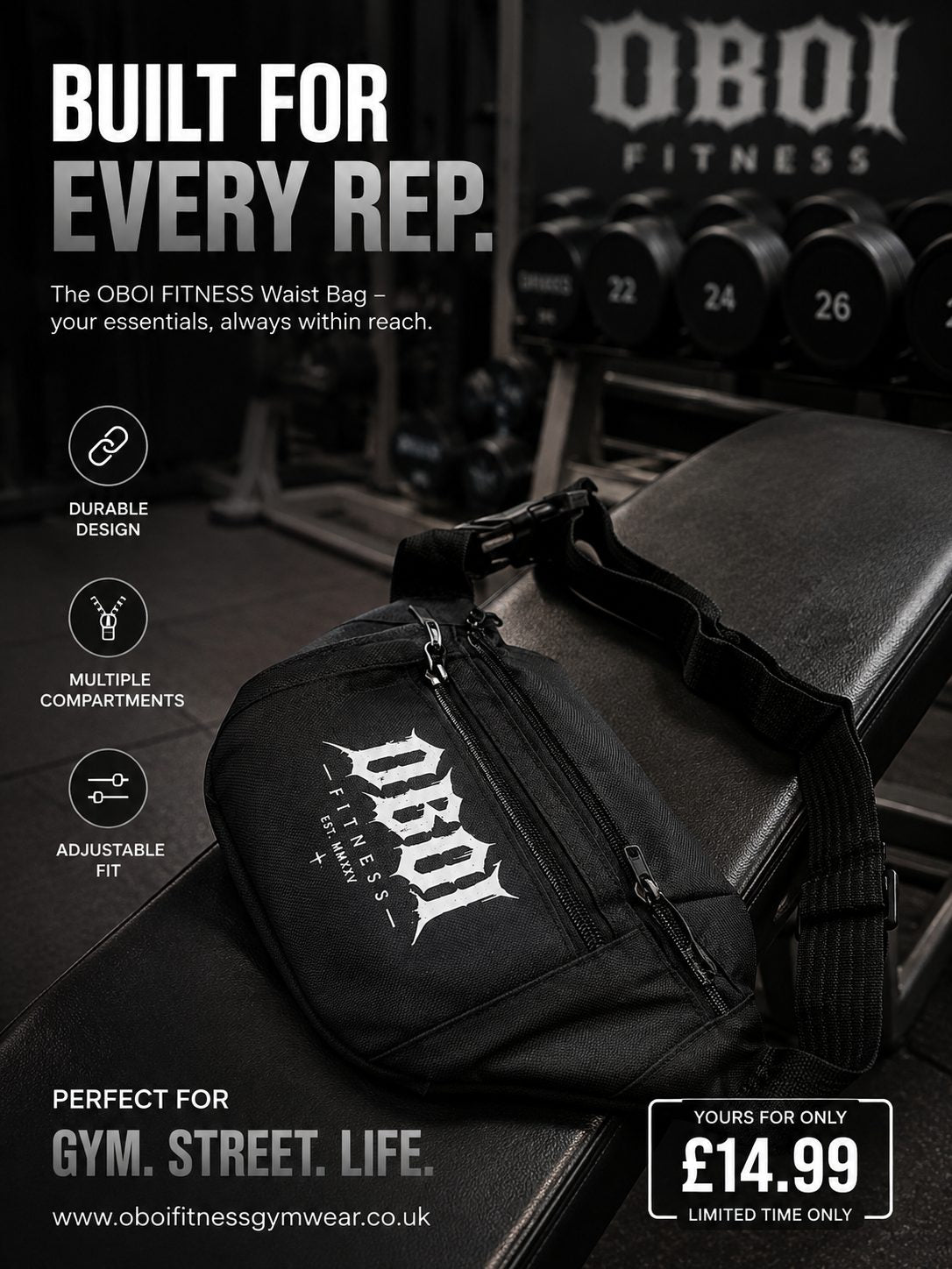 OBOI FANNY PACKS — OBOI Fitness Gym Gear