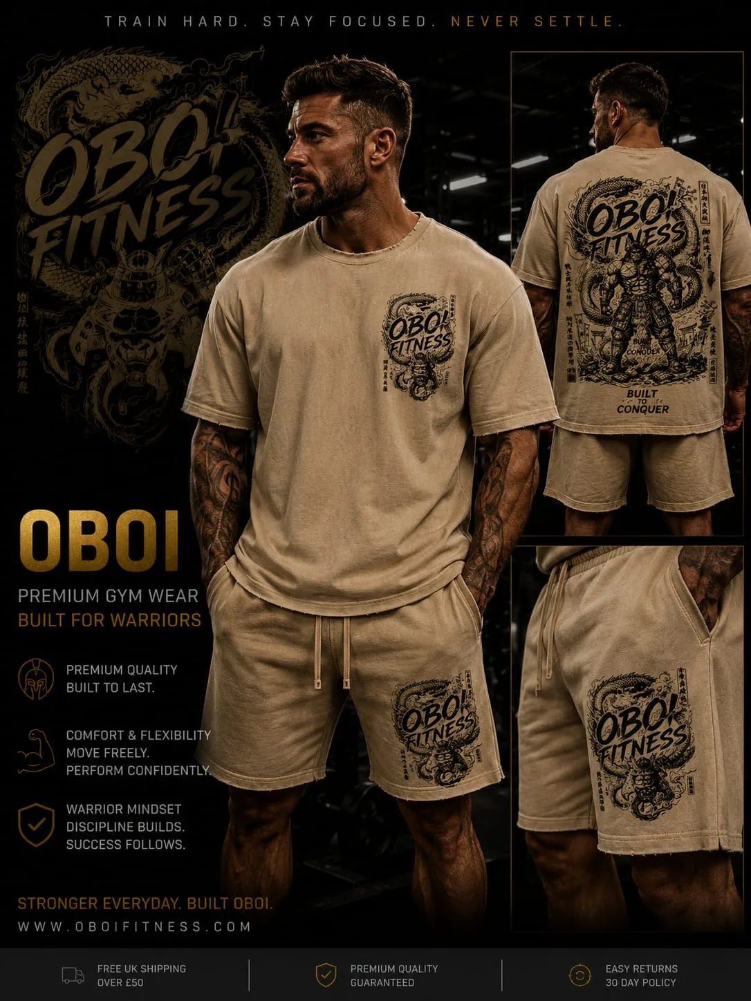 OBOI Summer samuri combo set — OBOI Fitness Gym Gear