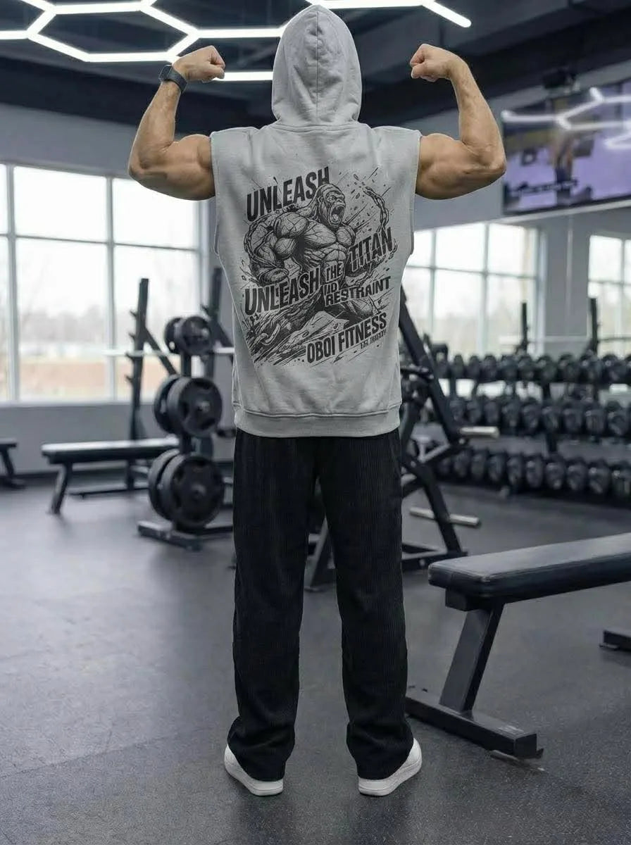 Unleash The Titan Sleeveless Hoodie