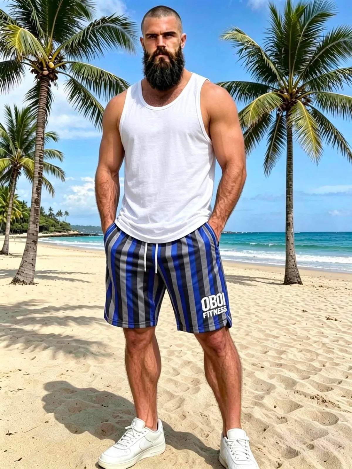 Rubber tag Oboi Retro shorts